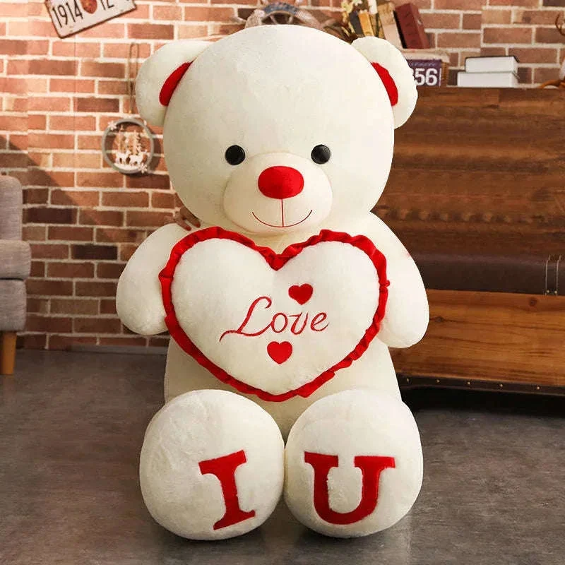 Giant Love Plush Bear for Soft Cuddles and Cozy Decor - Image 8