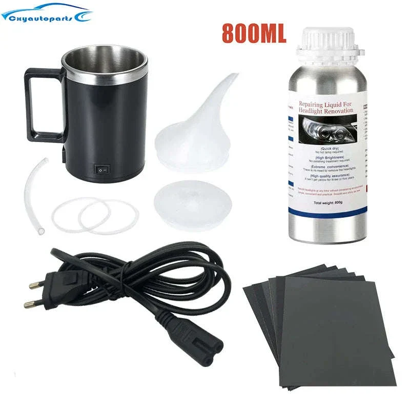 800ML Car Headlight Restoration Kit – Scratch Remover Polish Fluid - Image 19