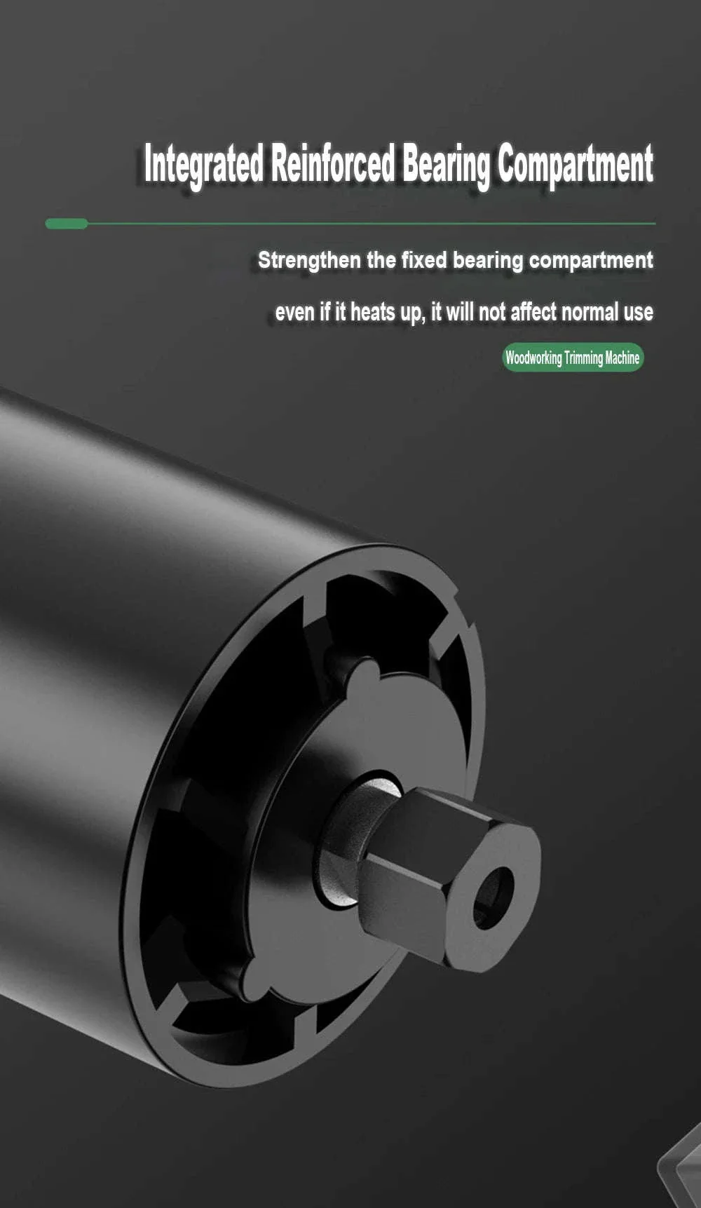 800W 6-Speed Electric Wood Edge Router Trimmer - Image 13