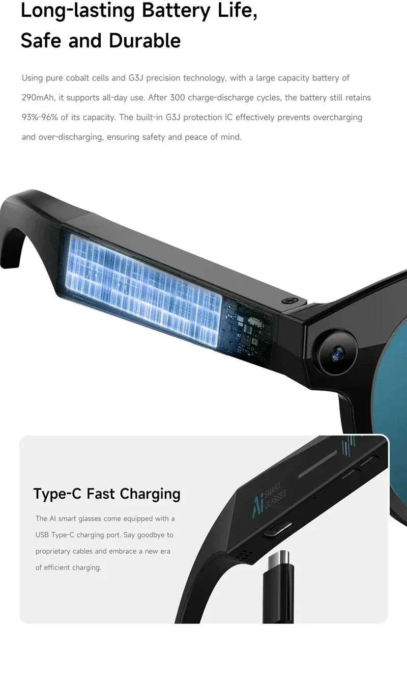 AI Smart Glasses with 8K Camera, Translation & Bluetooth Calls - Image 16