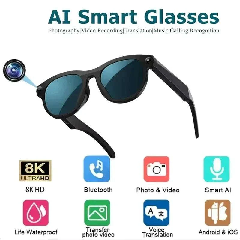 AI Smart Glasses with 8K Camera, Translation & Bluetooth Calls - Image 6