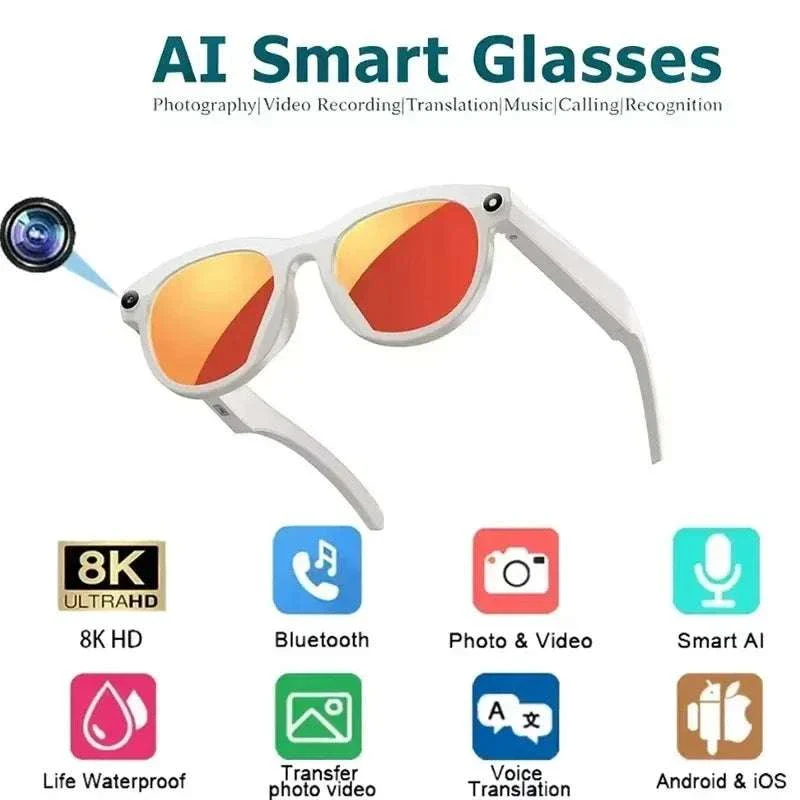 AI Smart Glasses with 8K Camera, Translation & Bluetooth Calls - Image 7
