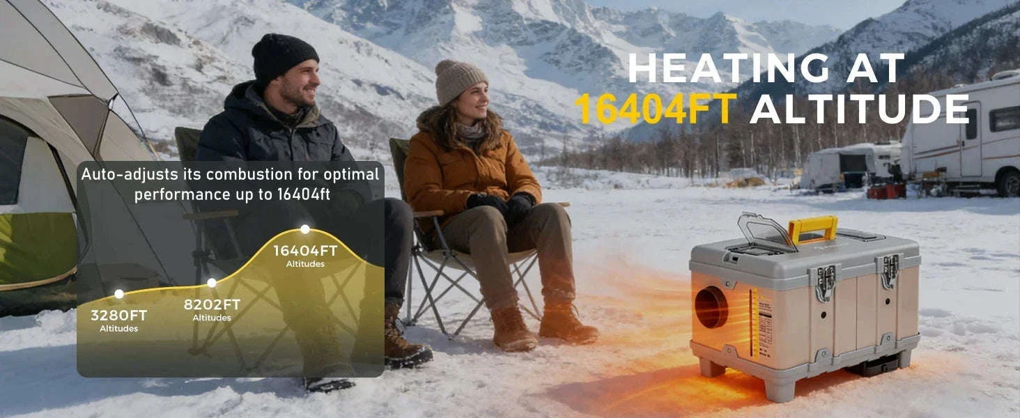 8KW Diesel Air Heater with Bluetooth App, Remote Control and 6L Tank - Image 15