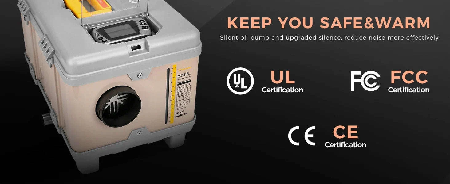 8KW Diesel Air Heater with Bluetooth App, Remote Control and 6L Tank - Image 19