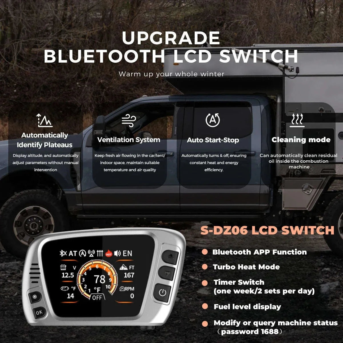 8KW Diesel Air Heater with Bluetooth App, Remote Control and 6L Tank - Image 2