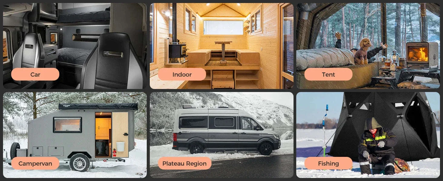 8KW Diesel Air Heater with Bluetooth App, Remote Control and 6L Tank - Image 21