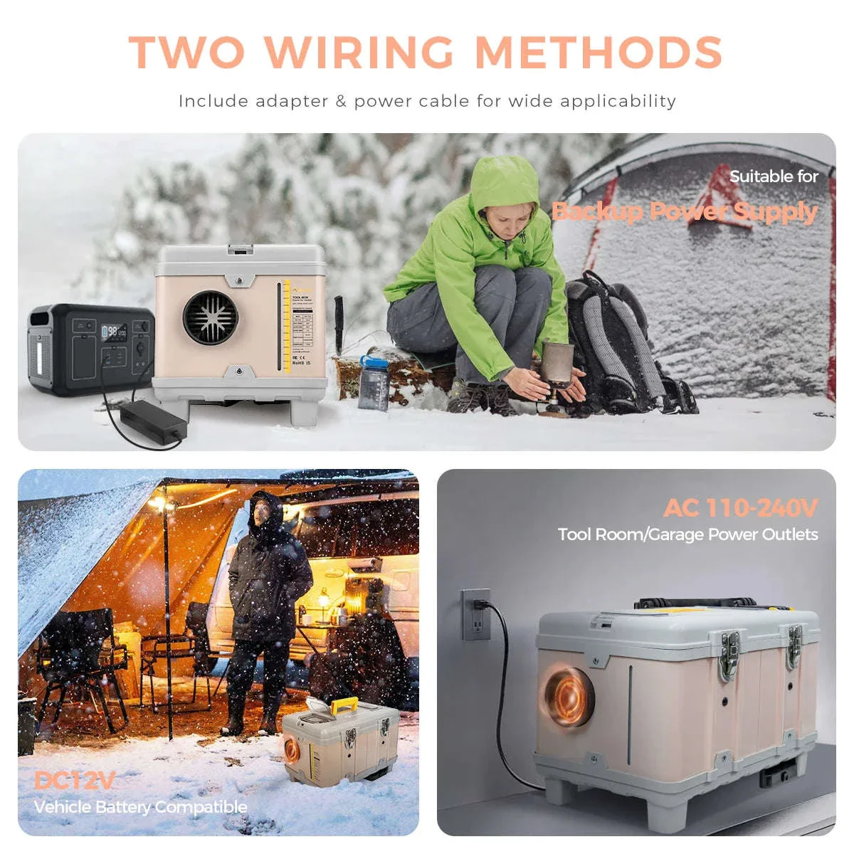 8KW Diesel Air Heater with Bluetooth App, Remote Control and 6L Tank - Image 4