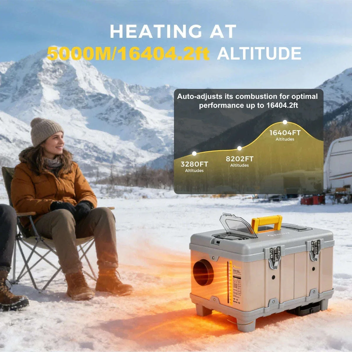 8KW Diesel Air Heater with Bluetooth App, Remote Control and 6L Tank - Image 5
