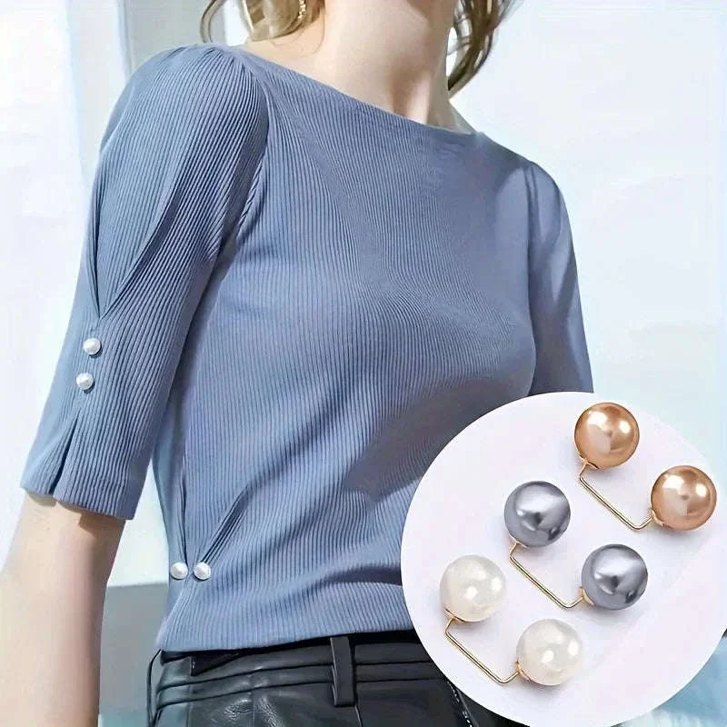 Pearl Non-Slip Safety Pins Set for Stylish Fabric Hold - Image 3