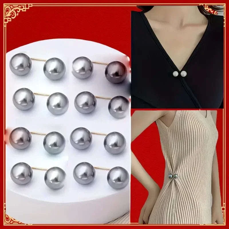 Pearl Non-Slip Safety Pins Set for Stylish Fabric Hold - Image 8
