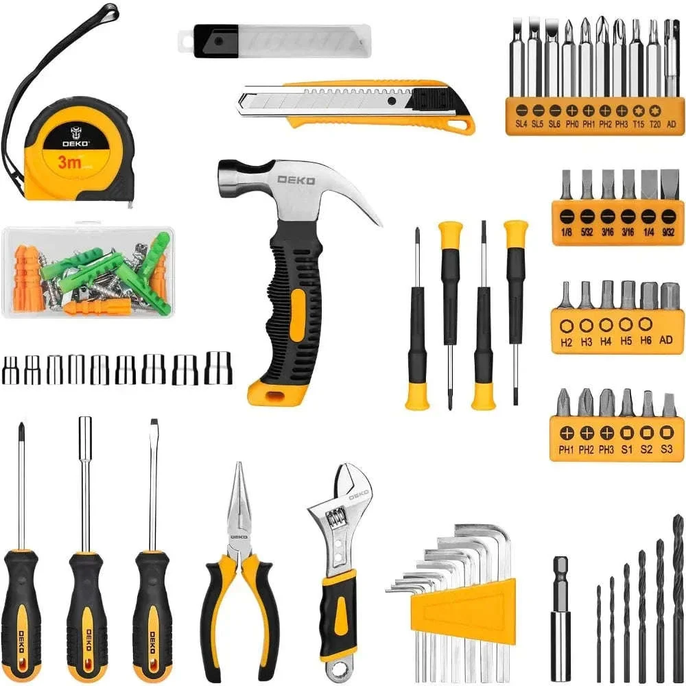 8V Cordless Drill Tool Kit 126-Piece Home Repair Set - Image 3
