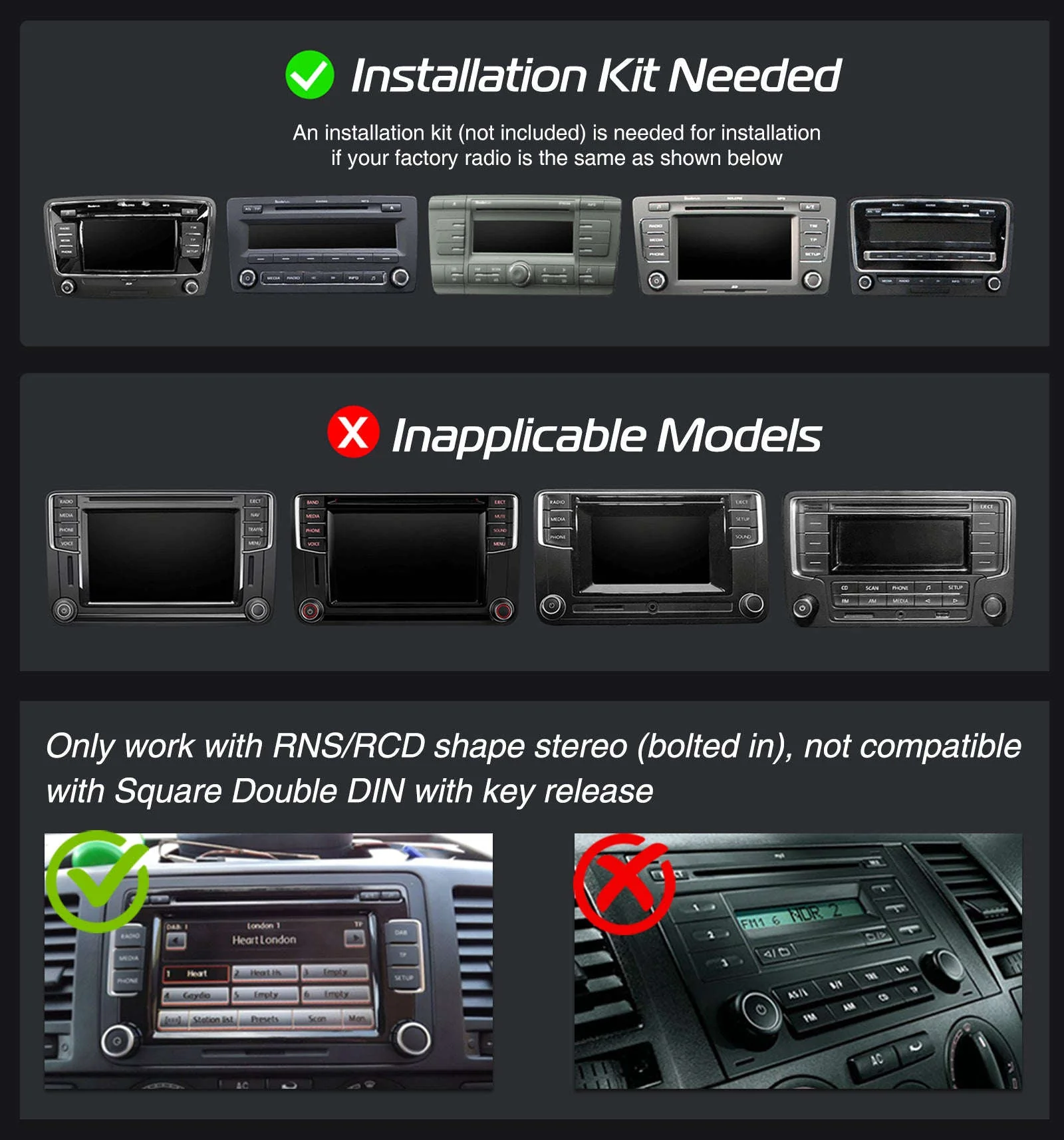 9" Android 14 Wireless CarPlay Car Stereo for VW Models - Image 11