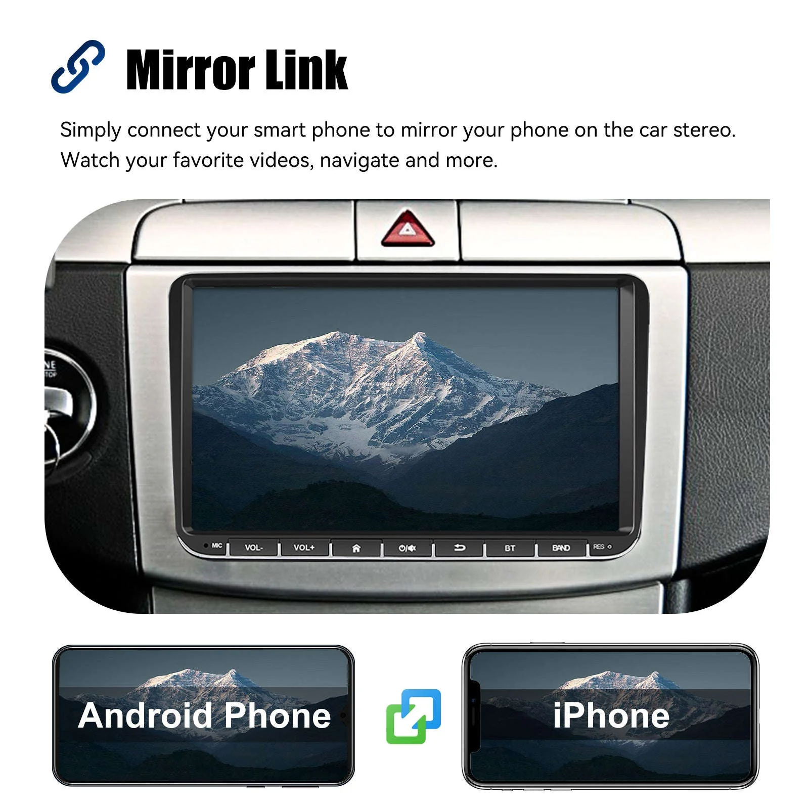 9" Android 14 Wireless CarPlay Car Stereo for VW Models - Image 19
