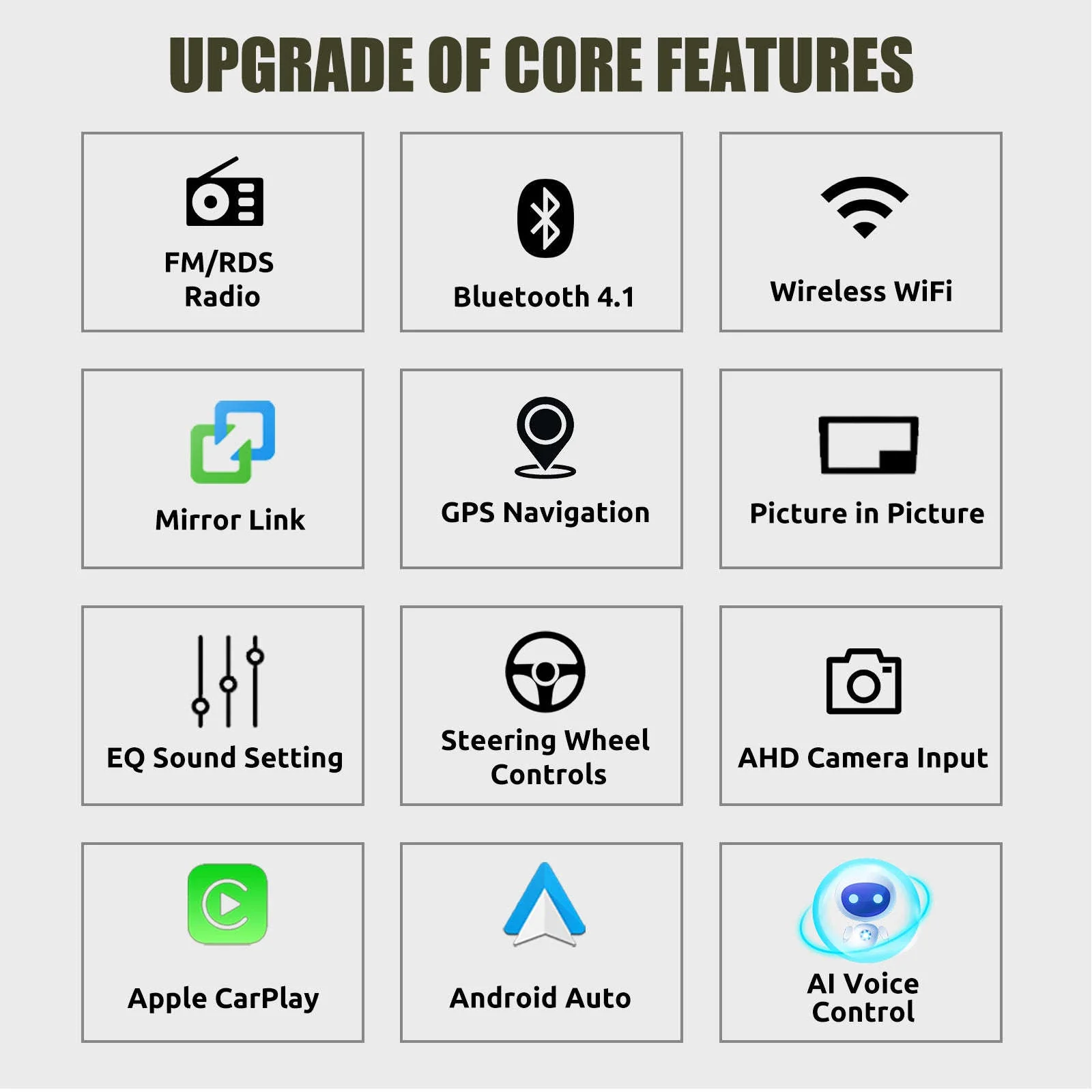 9" Android 14 Wireless CarPlay Car Stereo for VW Models - Image 8