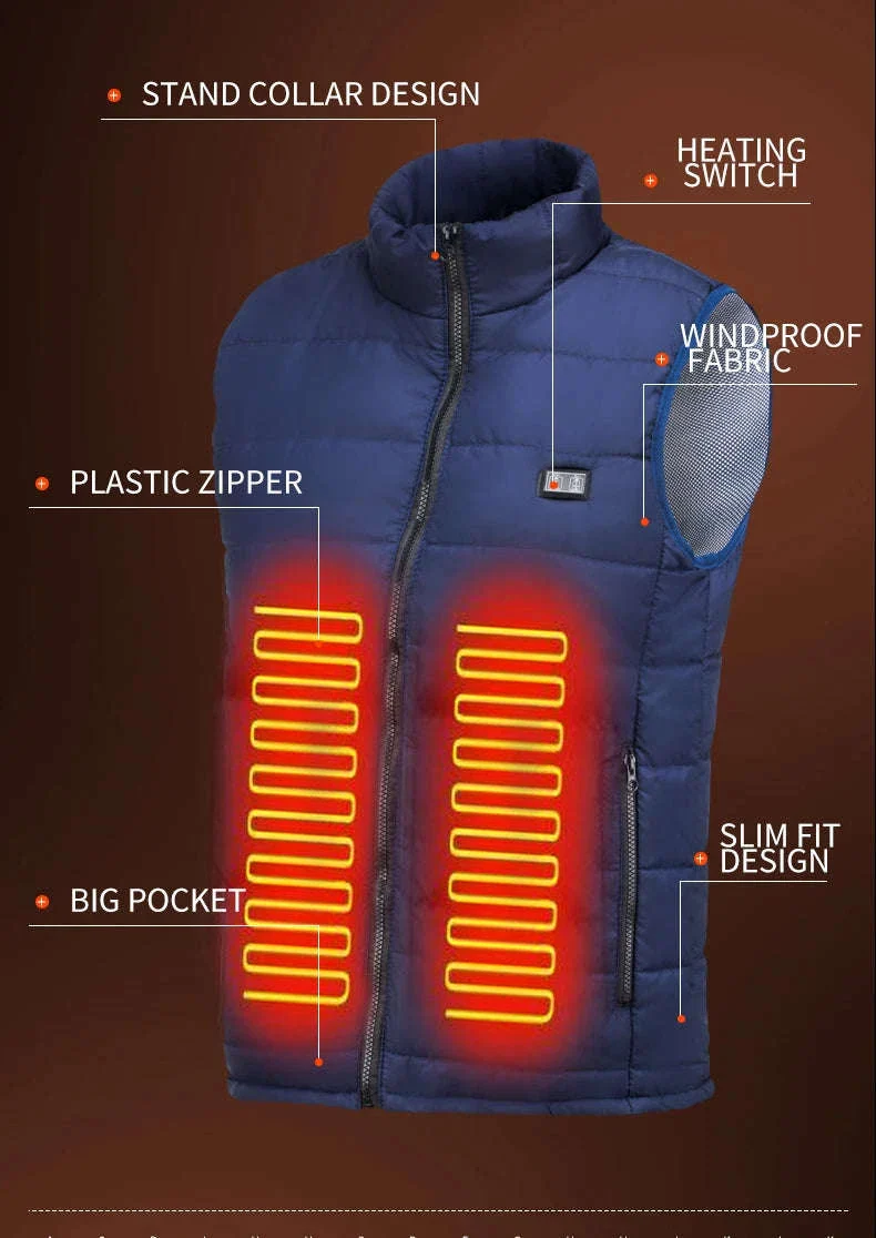 9-Zone Graphene Heated Jacket for Men and Women - Image 22