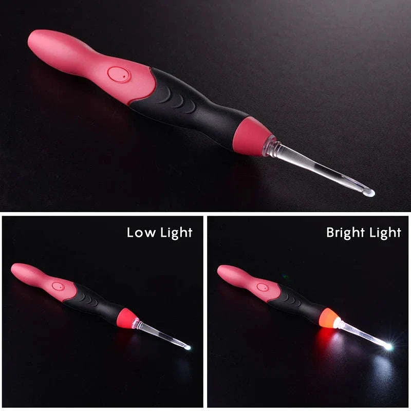 9-in-1 Light Up Crochet Hook Set for Clear, Comfortable Stitching - Image 6