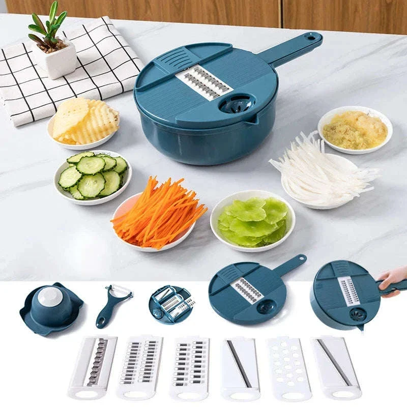 9-in-1 Manual Vegetable Cutter Slicer and Grater - Image 5