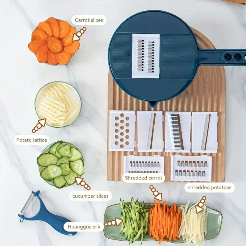 9-in-1 Manual Vegetable Cutter Slicer and Grater - Image 8