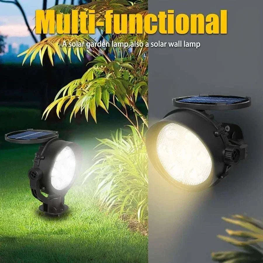 9 LED Solar Spot Lights Outdoor RGB Waterproof Landscape - Image 14