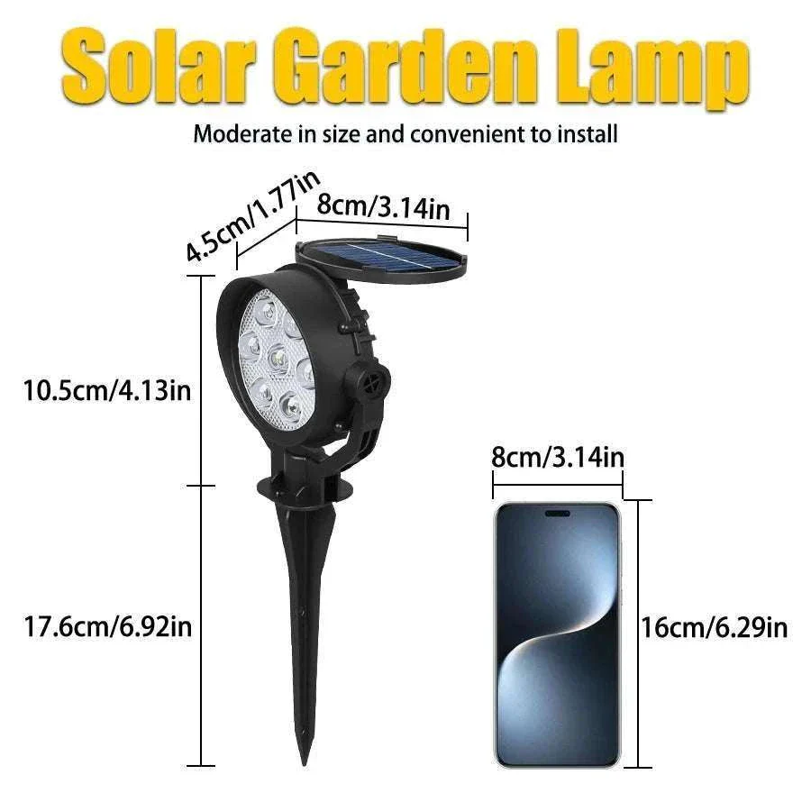 9 LED Solar Spot Lights Outdoor RGB Waterproof Landscape - Image 20