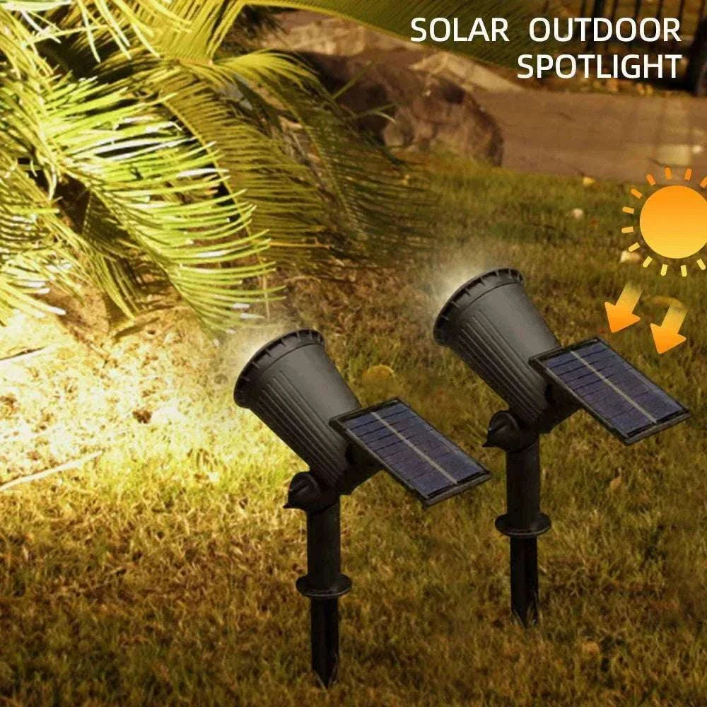 9 LED Solar Spot Lights Outdoor RGB Waterproof Landscape - Image 8