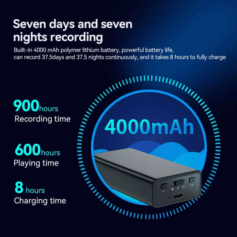 900-Hour Voice Activated Recorder 64GB USB Flash Drive - Image 11