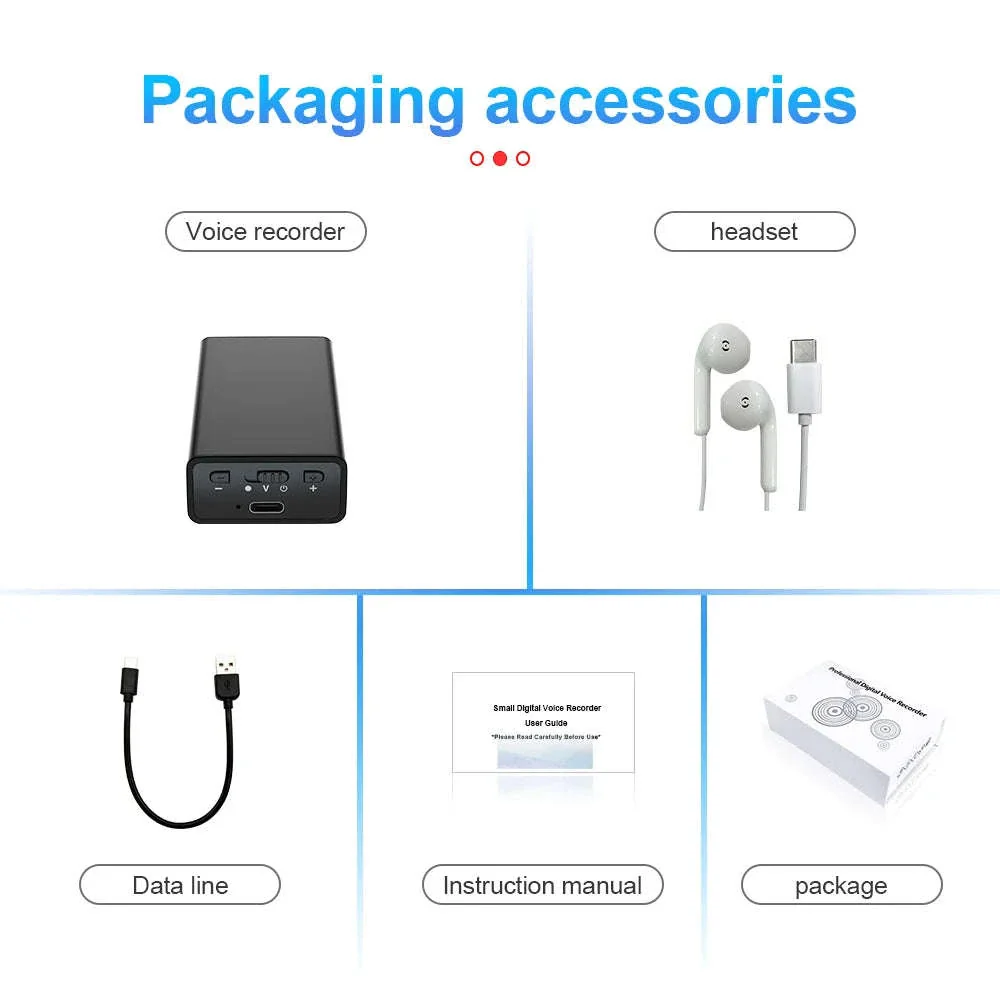 900-Hour Voice Activated Recorder 64GB USB Flash Drive - Image 21