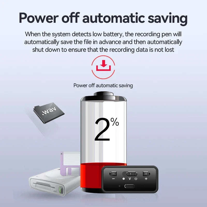 900-Hour Voice Activated Recorder 64GB USB Flash Drive - Image 3
