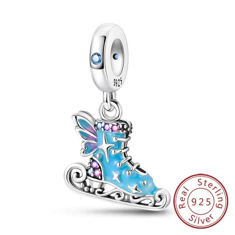 925 Sterling Silver Pink Bow Perfume Bottle Charm Bead - Image 18