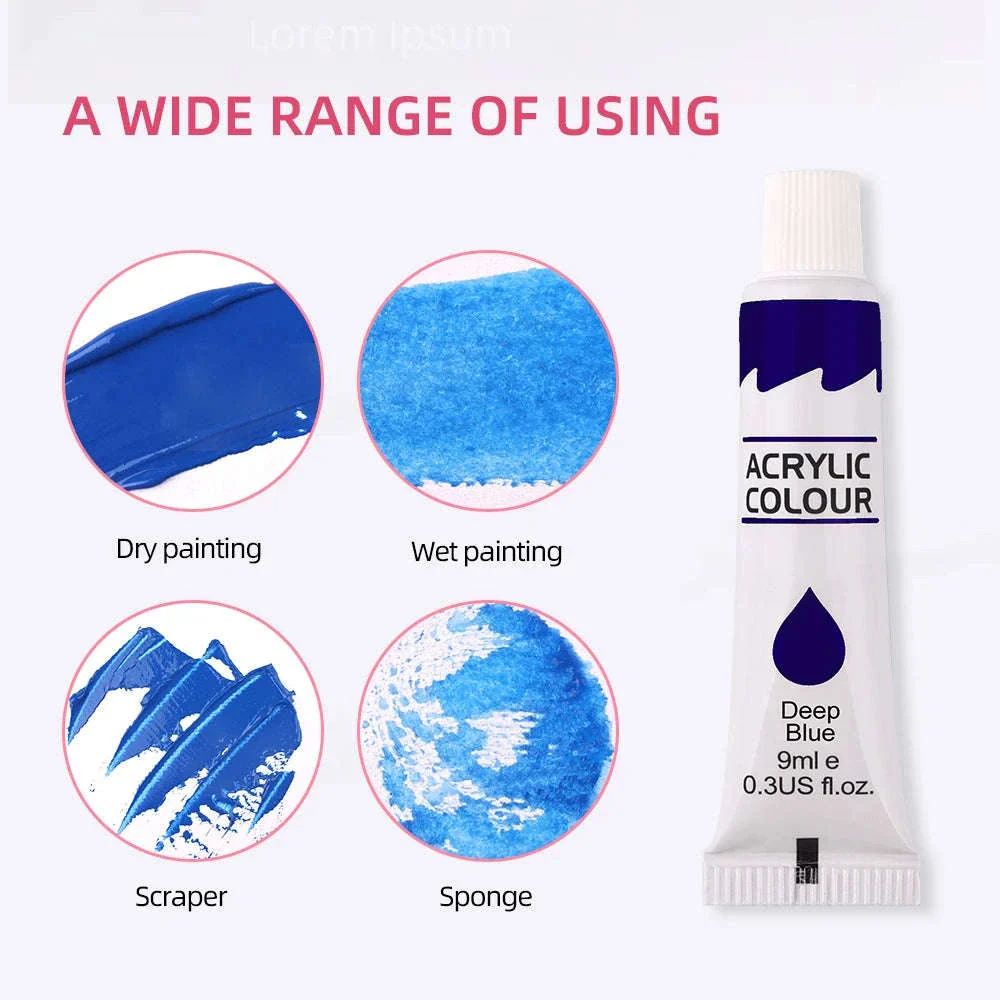 9mL Acrylic Pigment Set for Student Art and Graffiti - Image 3