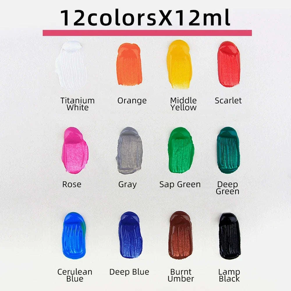 9mL Acrylic Pigment Set for Student Art and Graffiti - Image 4