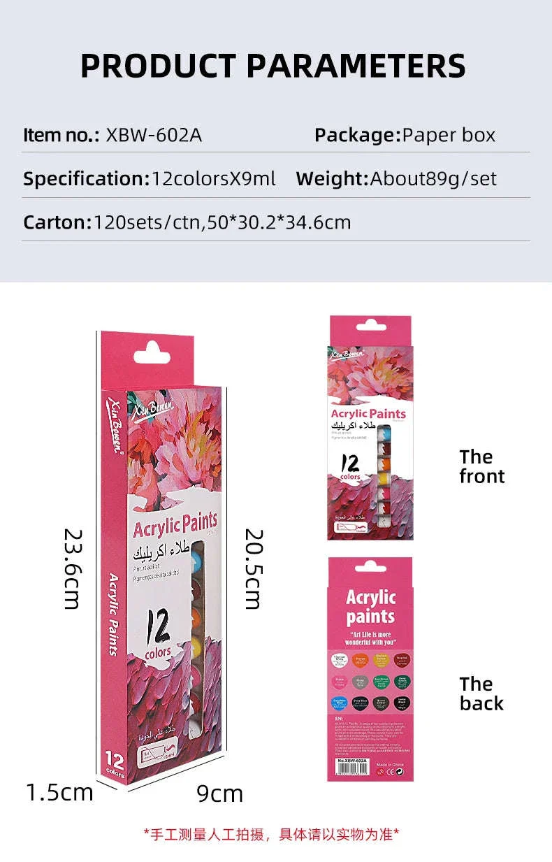9mL Acrylic Pigment Set for Student Art and Graffiti - Image 8