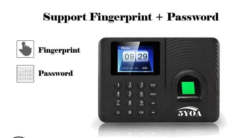 A10FY Fingerprint Attendance System Time Clock - Image 10