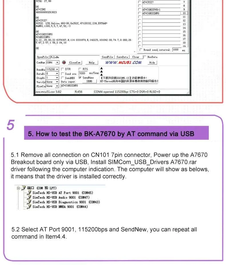 A7670E LTE Cat 1 Multi-Band 4G GSM GPRS Module - Image 12