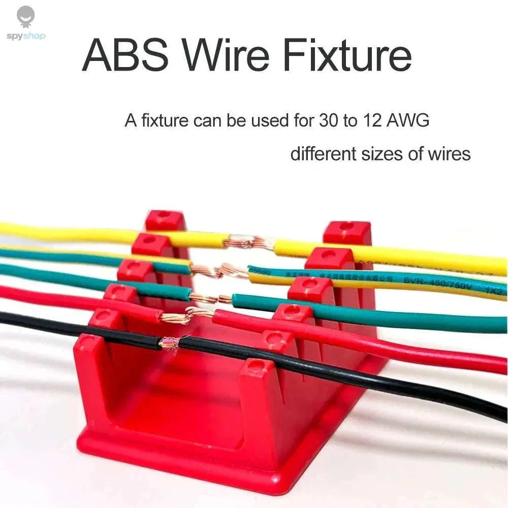 ABS Soldering Wire Holder with Magnetic Base and Grooves