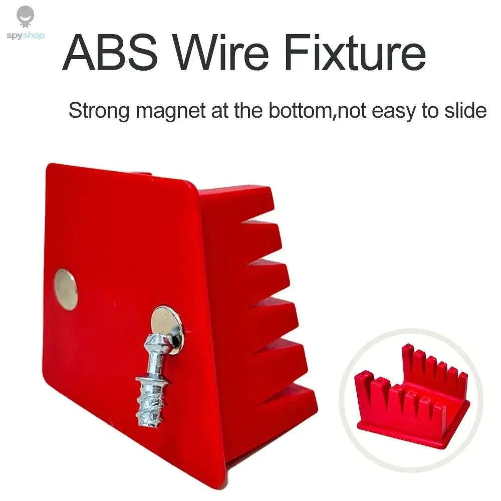 ABS Soldering Wire Holder with Magnetic Base and Grooves - Image 2