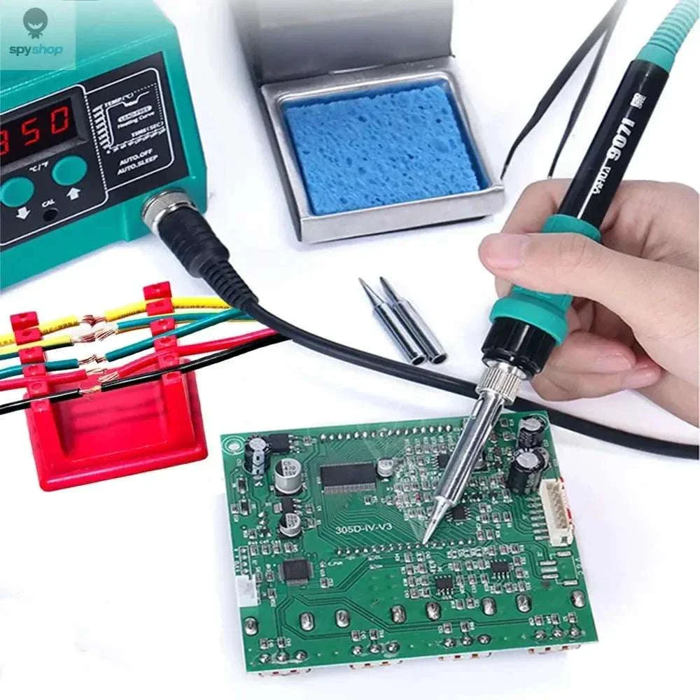 ABS Soldering Wire Holder with Magnetic Base and Grooves - Image 3