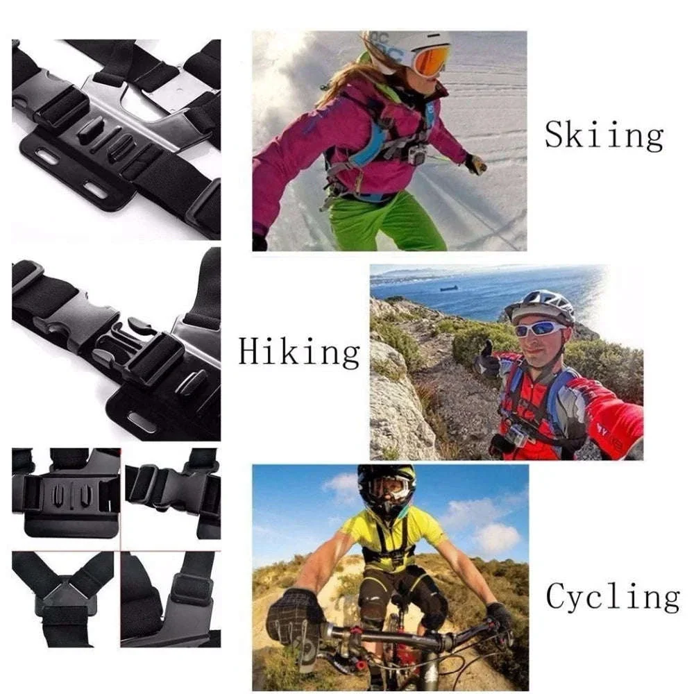 Action Camera Chest Strap Mount for Hands-Free POV Recording - Image 11