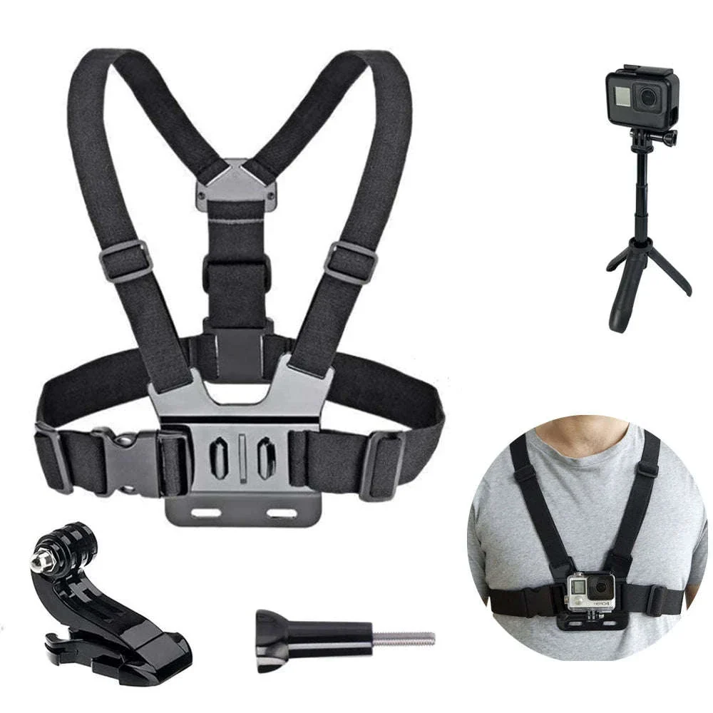 Action Camera Chest Strap Mount for Hands-Free POV Recording - Image 9