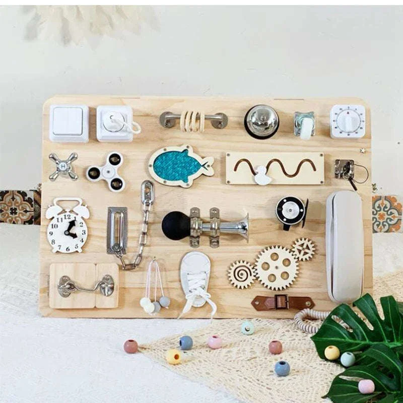 Montessori Busy Board DIY Activity Accessories for Toddlers - Image 6