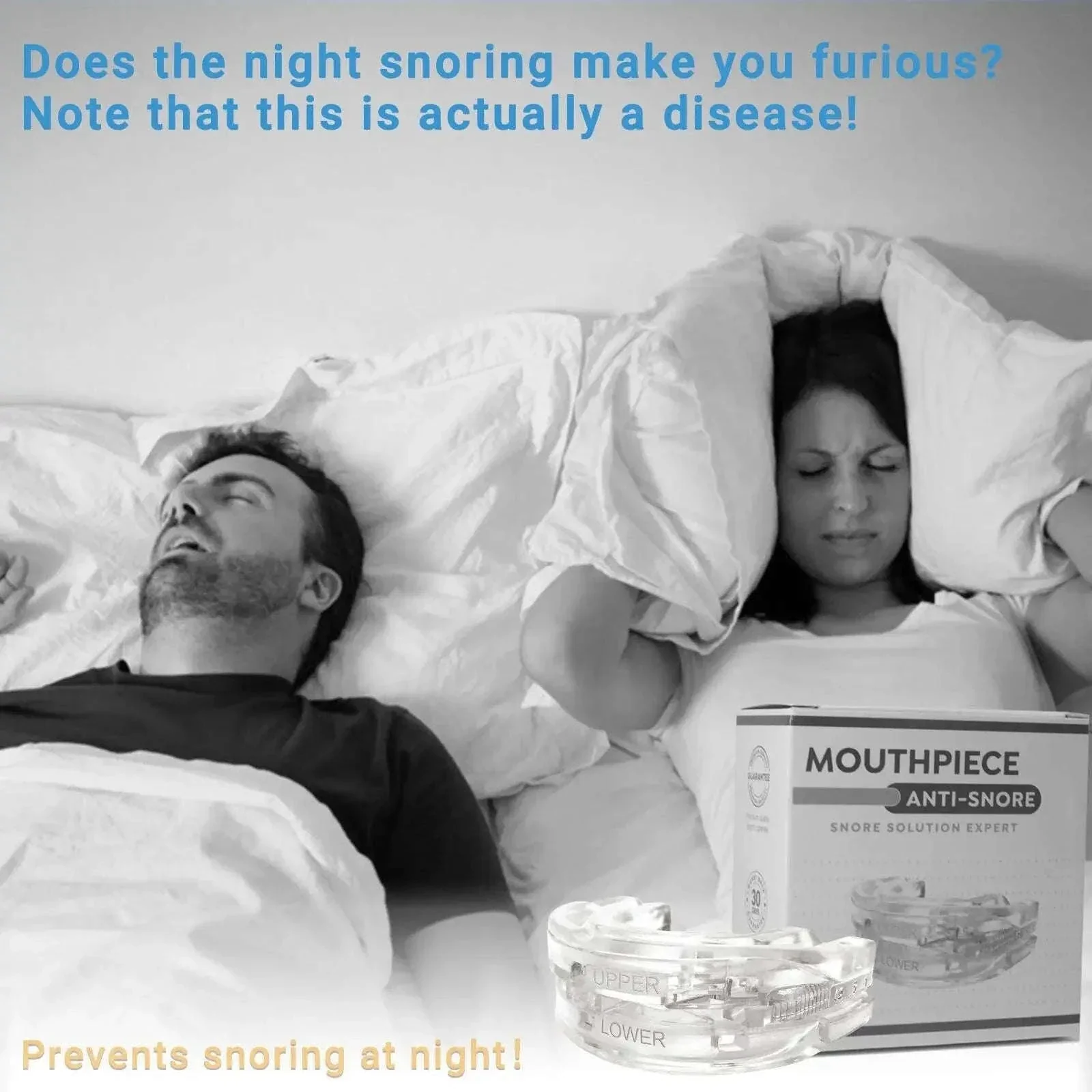 Adjustable Anti-Snoring Mouthpiece for Bruxism & Better Sleep - Image 3
