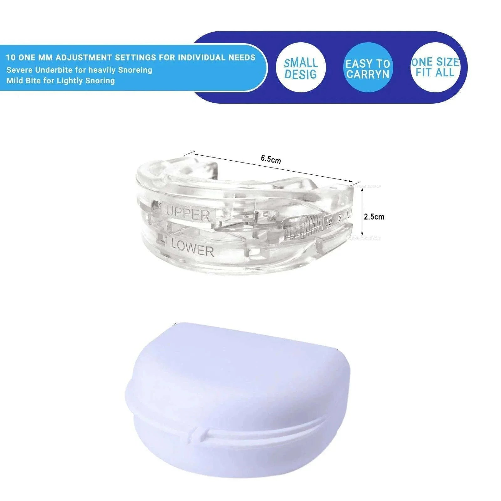 Adjustable Anti-Snoring Mouthpiece for Bruxism & Better Sleep - Image 7