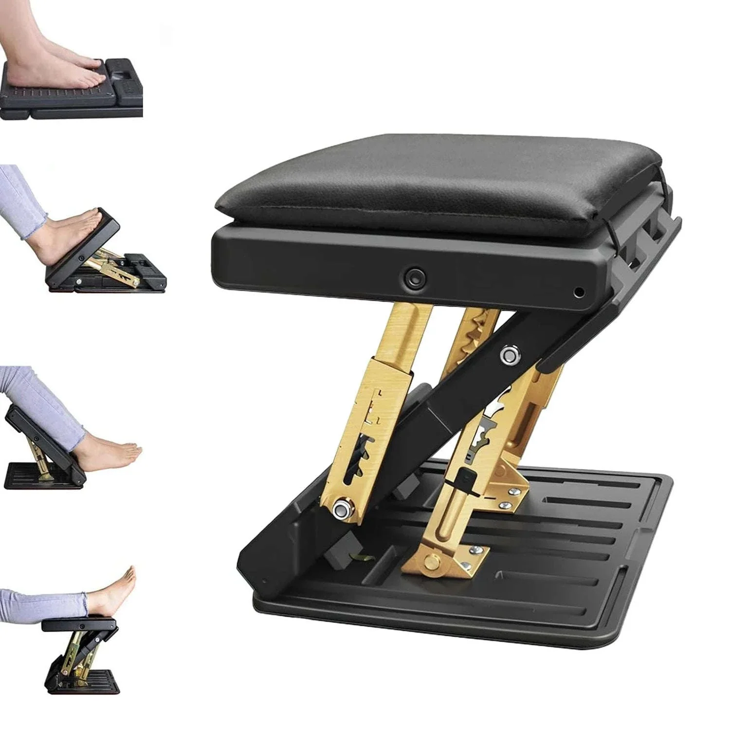 Adjustable Ergonomic Footrest with 4 Levels & Removable Cushion - Image 6