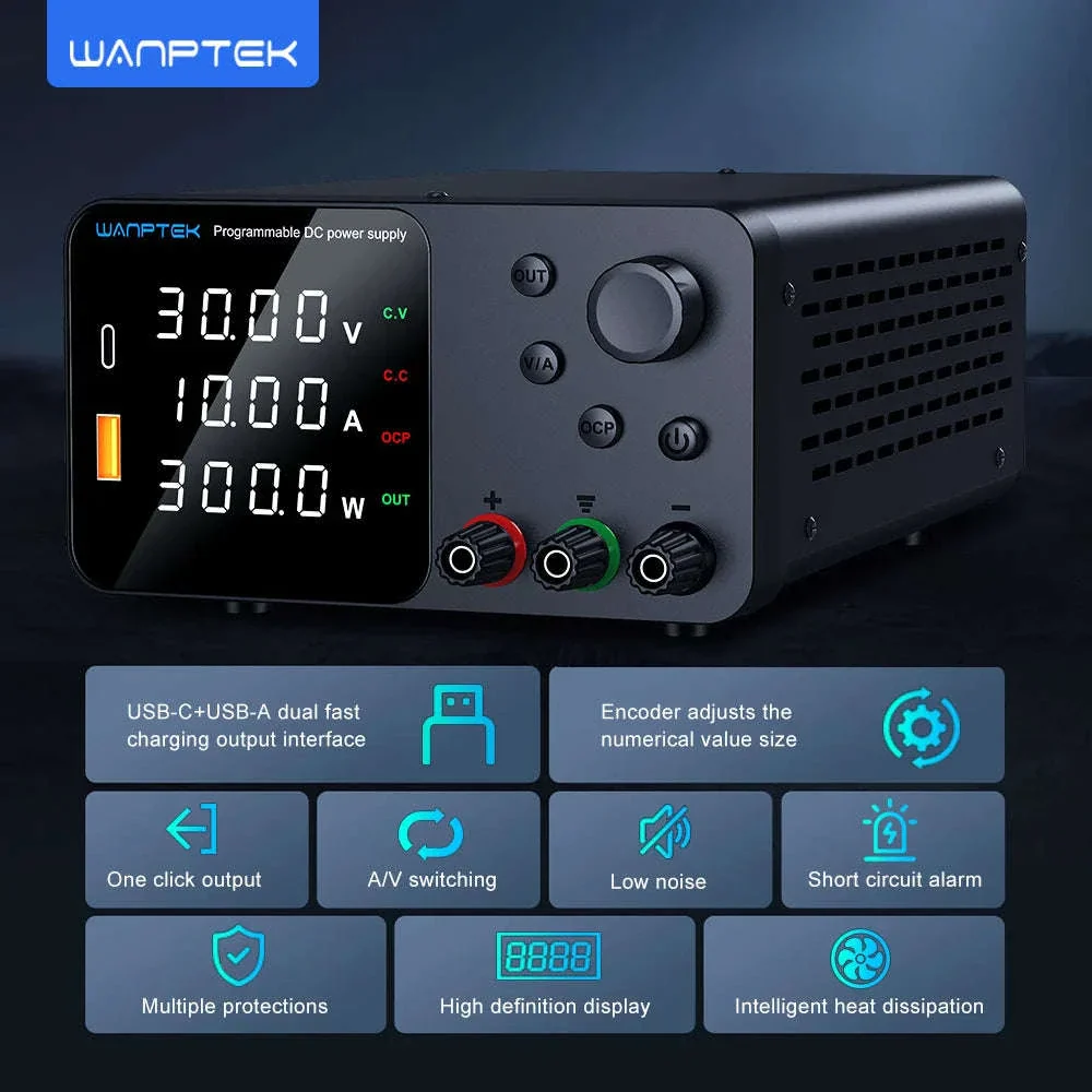 Adjustable Laboratory DC Power Supply with Short Circuit Alarm - Image 7