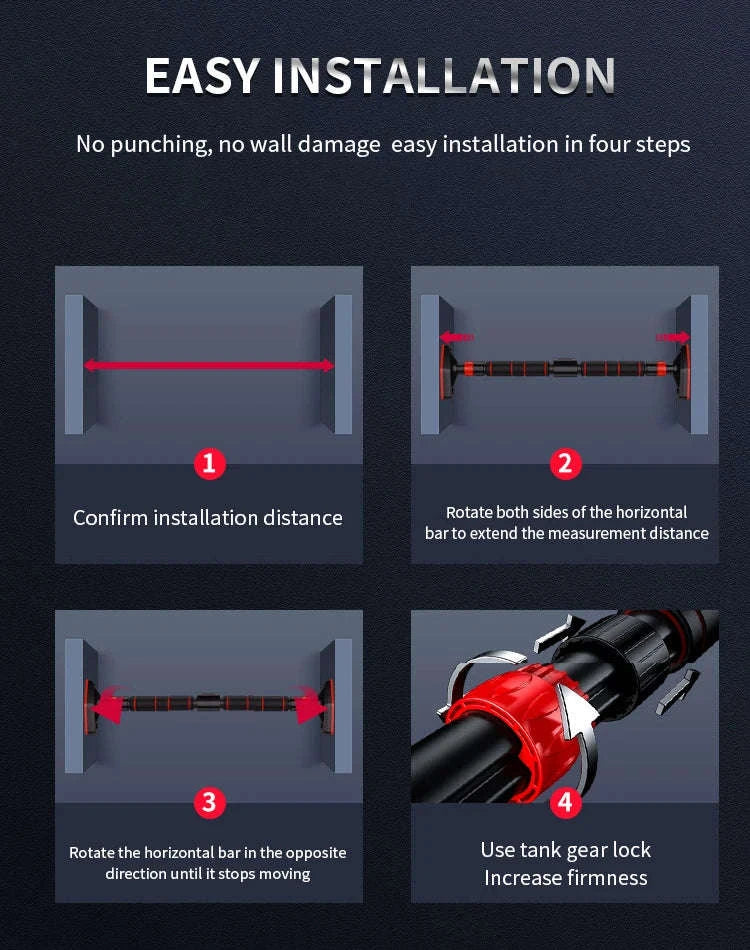 Adjustable Pull Up Bar for Home Strength Training - Image 4