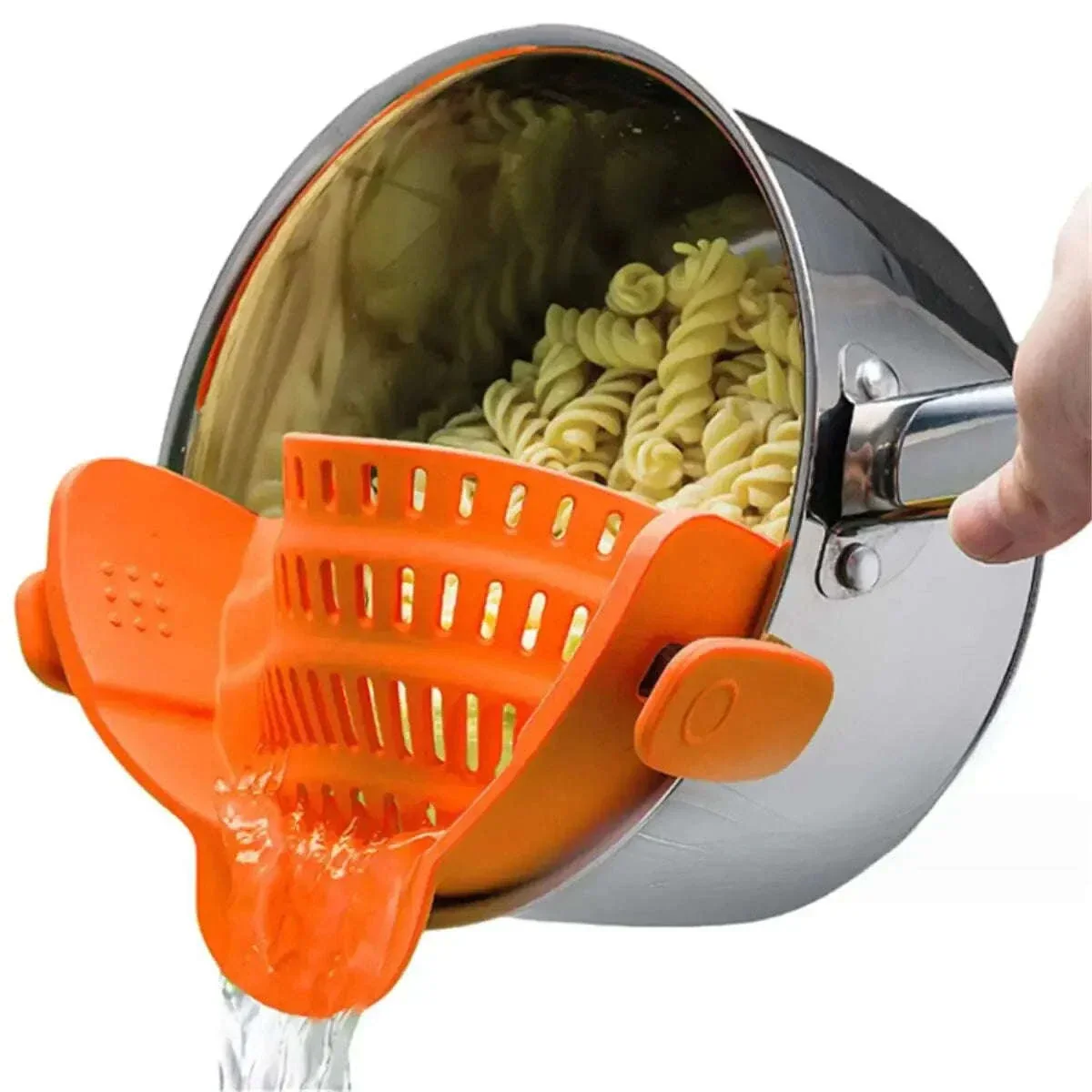 Adjustable Silicone Clip-On Strainer for Faster, Safer Draining - Image 12