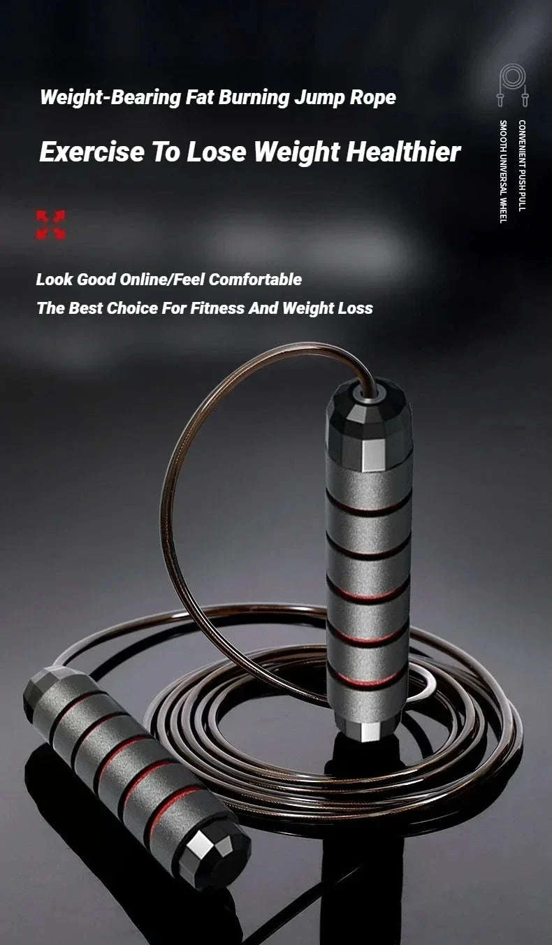 Adjustable Steel Wire Jump Rope for Cardio Training - Image 7