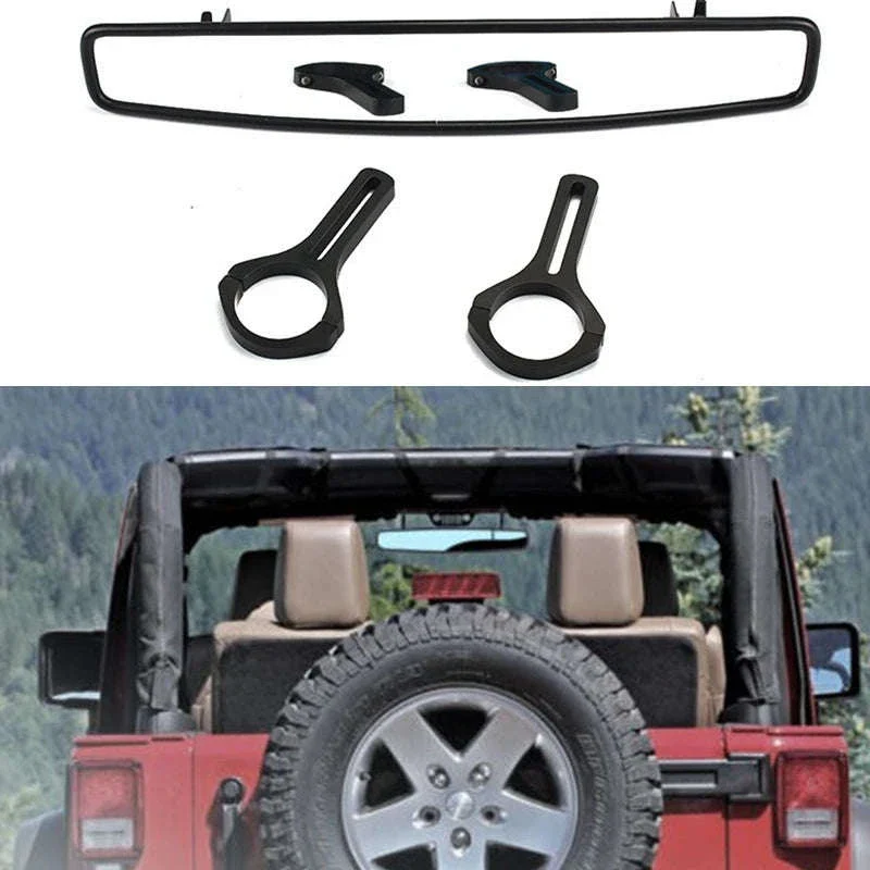 Adjustable UTV Rear View Convex Mirror with 2-Inch Clamp - Image 5