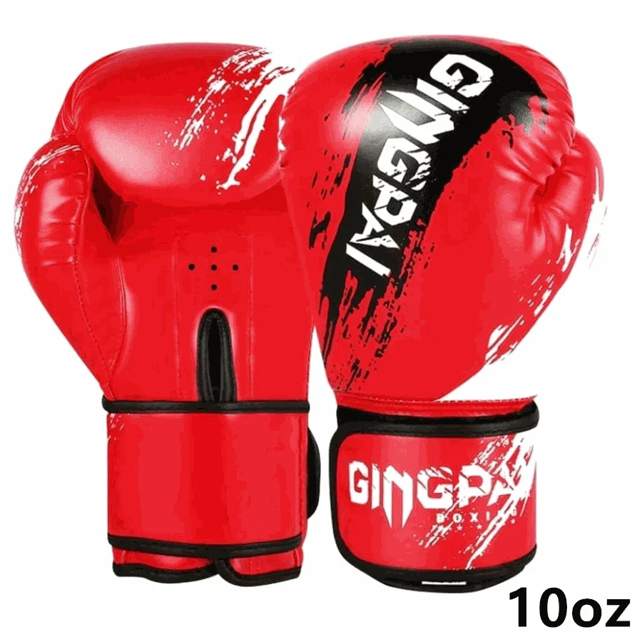 Adult Boxing Gloves 10oz PU Leather Training Mitts - Image 13