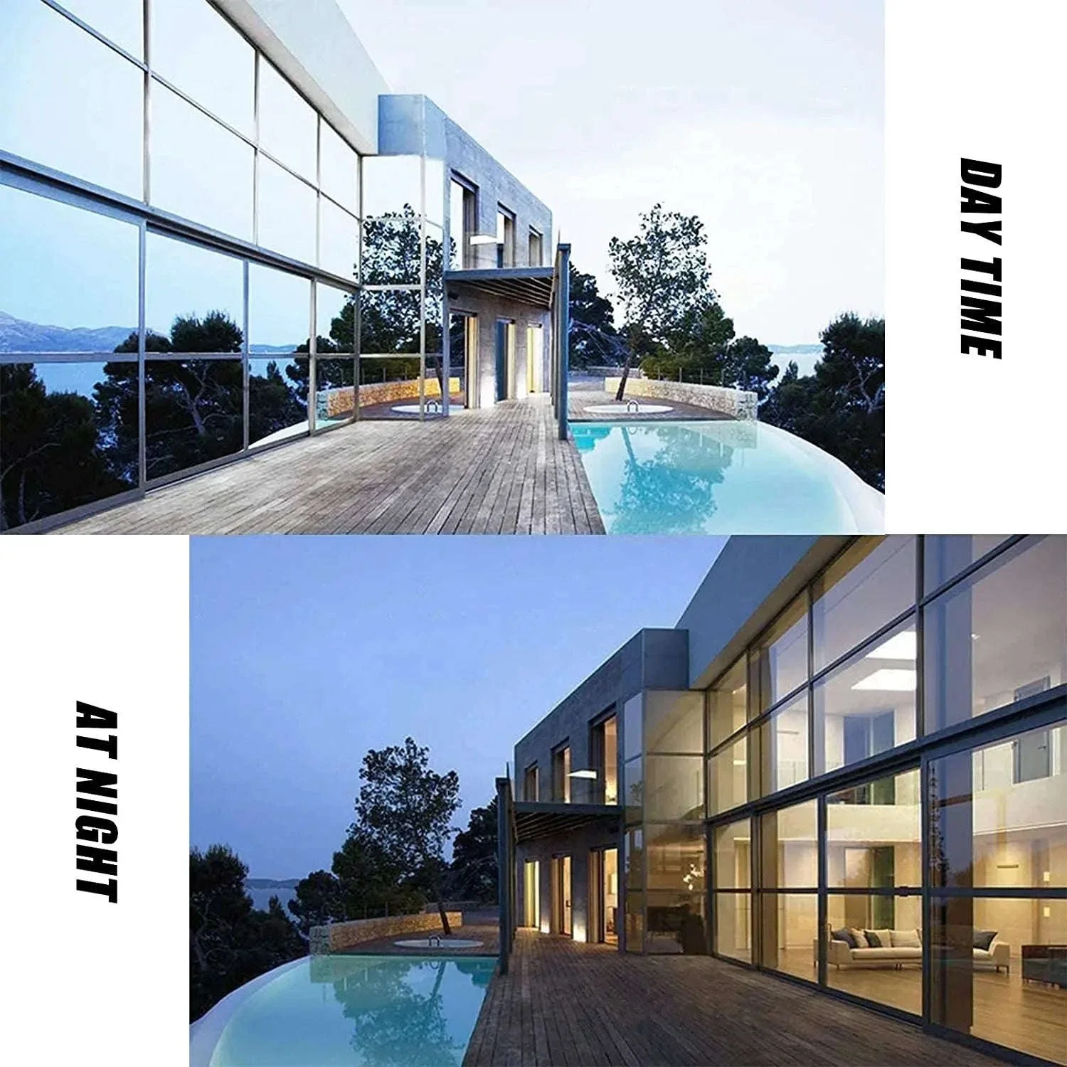 One Way Window Film Mirror Effect Tint for Daytime Privacy - Image 3